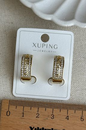 گوشواره استیل (فولاد) طلائی زنانه استیل (فولاد) Modacaprea - کد 931052681
