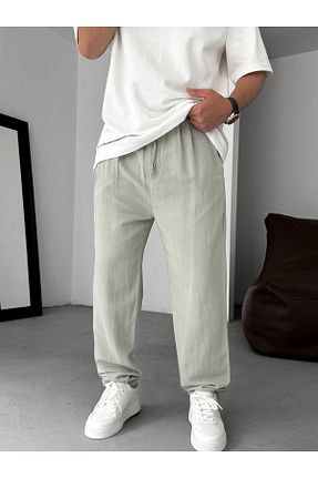 شلوار سبز مردانه رگولار BYBASICMAN - کد 931006932