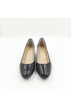 کفش کلاسیک مشکی زنانه چرم خالص Escarpinshoes - کد 922809020