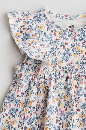لباس سفید بچه گانه بافتنی H&M - کد 931055607