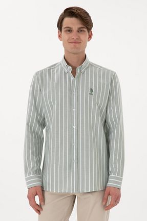 پیراهن خاکی مردانه یقه دکمه دار U.S. Polo Assn. - کد 931018554