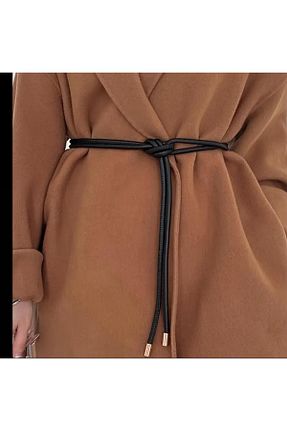 کمربند مشکی زنانه چرم مصنوعی Descoin - کد 900759019