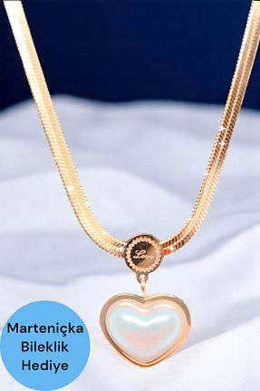 گردنبند استیل ( فولاد ) زرد زنانه استیل (فولاد) katilus - کد 919803257