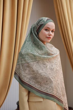 شال سبز زنانه İpekhan - کد 931134552