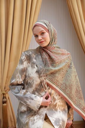 شال صورتی زنانه İpekhan - کد 931060426