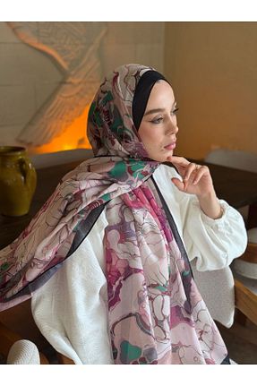 شال رنگی زنانه پلی استر Modakaşmir - کد 931699615