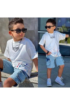 ست بالاتنه و پائین تنه سفید بچه گانه جین AtegeWear - کد 930035799