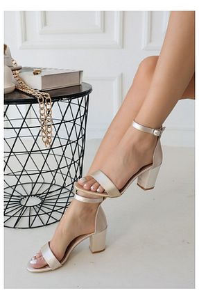 کفش پاشنه بلند کلاسیک بژ زنانه چرم مصنوعی Mida Shoes - کد 931063358