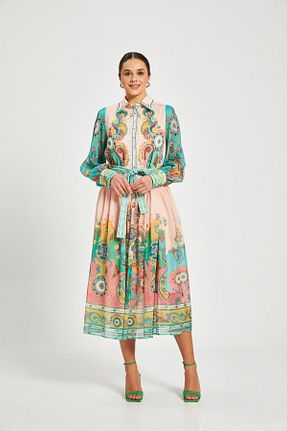 لباس نارنجی زنانه بافتنی Serpil - کد 931080898