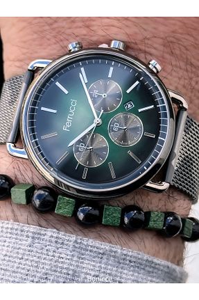 ساعت مچی سبز مردانه 41-46 میلی متر Ferrucci - کد 931077839