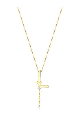 گردنبند نقره طلائی زنانه 925 عیار BerCio Store - کد 931088429