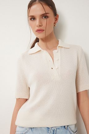 بلوز بژ زنانه رگولار Happiness İstanbul - کد 929563994