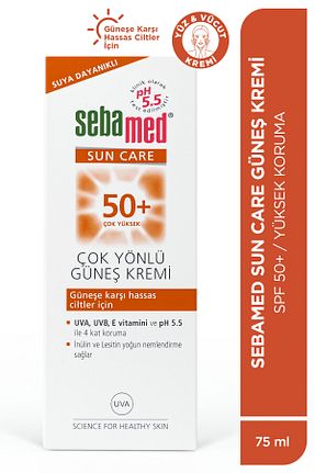 کرم ضد آفتاب صورت SPF 50 + Sebamed - کد 85200