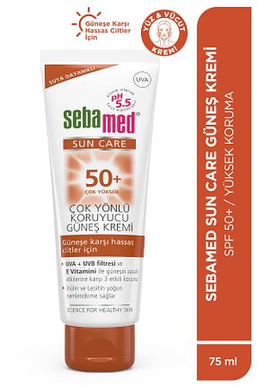 کرم ضد آفتاب صورت SPF 50 + Sebamed - کد 85200