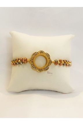 دستبند جواهر زرد زنانه کد 137608892