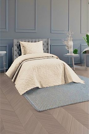 روتختی تکنفره بژ پلی استر REYs HOME - کد 744396044