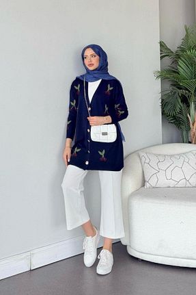 رویه حجاب سرمه ای زنانه رگولار Şulemoda Giyim - کد 929561459