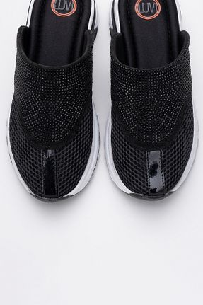 دمپائی مشکی زنانه پارچه ای luvishoes - کد 929569234