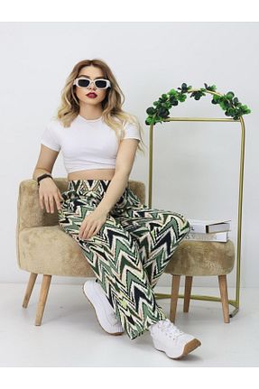شلوار خاکی زنانه ویسکون MODA - کد 929459354