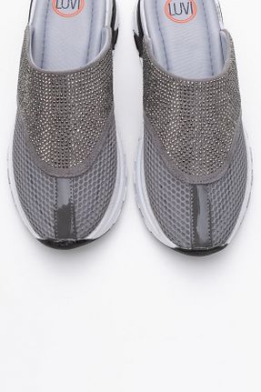دمپائی طوسی زنانه پارچه ای luvishoes - کد 929569277