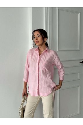 پیراهن صورتی زنانه Relaxed ABOUT US - کد 929583606