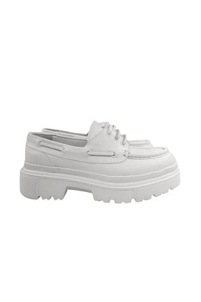 کفش کژوال سفید زنانه چرم خالص Oneka Shoes - کد 900675640