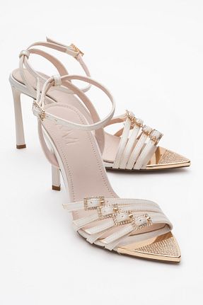کفش مجلسی بژ زنانه پارچه ای luvishoes - کد 929583481