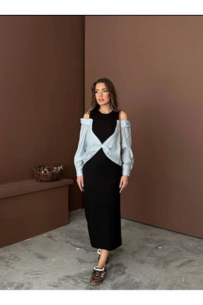 لباس مشکی زنانه بافتنی ABOUT US - کد 929583761