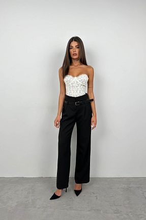 شلوار مشکی زنانه پارچه Black Fashion - کد 812618963
