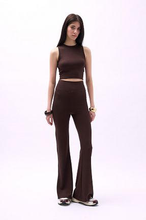 ساق شلواری قهوه ای زنانه بافتنی Black Fashion - کد 900110330