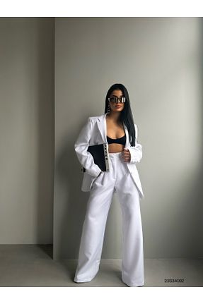 ست بالاتنه و پائین تنه سفید زنانه بافتنی Black Fashion - کد 790429227