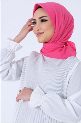 شال صورتی زنانه پلی استر HAREM SCARF - کد 867037687