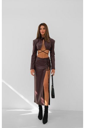 کت زرشکی زنانه رگولار Black Fashion - کد 785219623