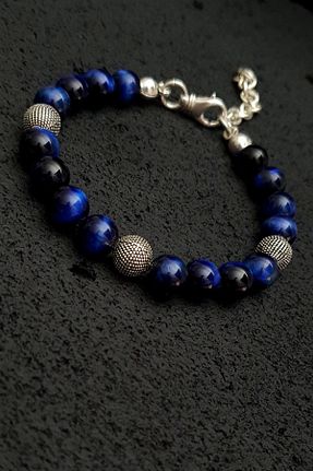 دستبند نقره سرمه ای زنانه 925 عیار Seven Art Jewelry - کد 411319438