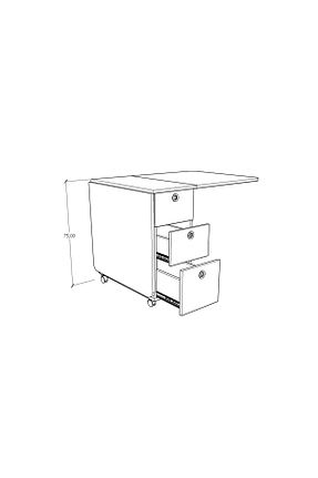 میز آشپزخانه طوسی MDF Asra Trend - کد 736714111