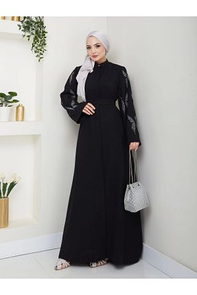 لباس مجلسی حجاب مشکی زنانه کرپ EFSUN MODA - کد 922774036