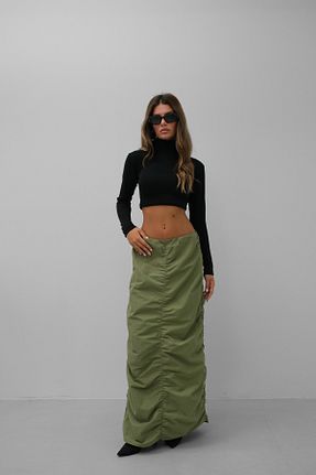 دامن خاکی زنانه بافتنی Black Fashion - کد 790542355