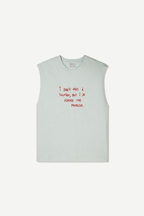 تیشرت آبی مردانه Relaxed Bershka - کد 929609997