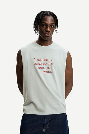 تیشرت آبی مردانه Relaxed Bershka - کد 929609997