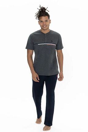 ست لباس راحتی طوسی زنانه ساده U.S. Polo Assn. - کد 929606142