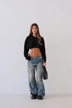 پلیور مشکی زنانه ساده Black Fashion - کد 852392123