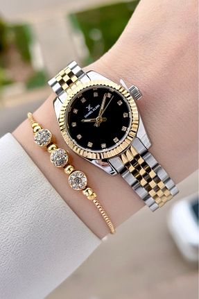ساعت مچی طلائی زنانه 26-30 میلی متر Daniel Klein - کد 929531028