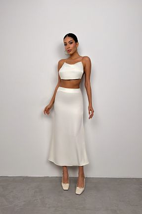 بلوز سفید زنانه ساده Black Fashion - کد 823023379