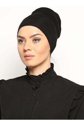 کلاه شنای حجاب مشکی زنانه Ecardin - کد 73681580