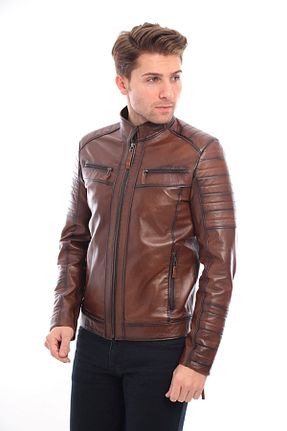 کت قهوه ای مردانه رگولار saremod - کد 788441598