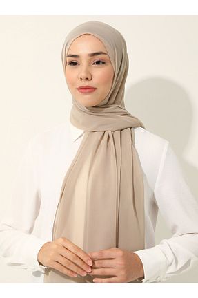 شال بژ زنانه شیفون Tuva - کد 835606003