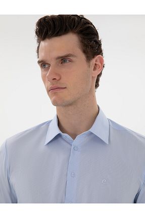 پیراهن آبی مردانه اسلیم فیت Pierre Cardin - کد 929644168