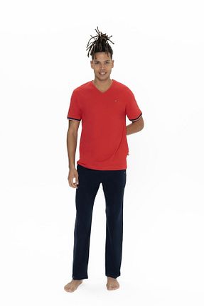 ست لباس راحتی قرمز زنانه ساده U.S. Polo Assn. - کد 929637176