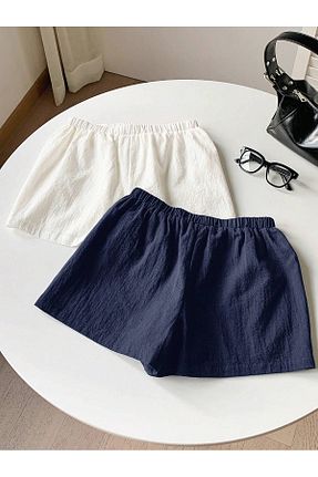شلوارک و برمودا سفید زنانه Relaxed MOONBULL - کد 929634166