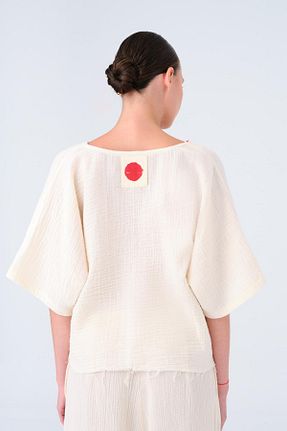 بلوز نباتی زنانه ساده MİİN - کد 929636151